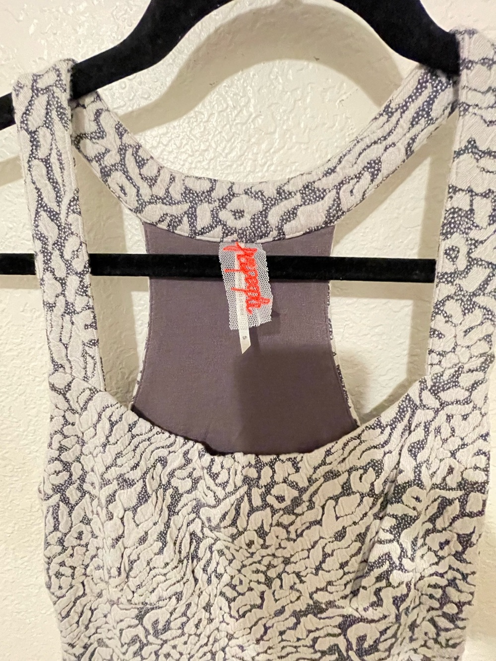 Free People Mini Dress gray and white design